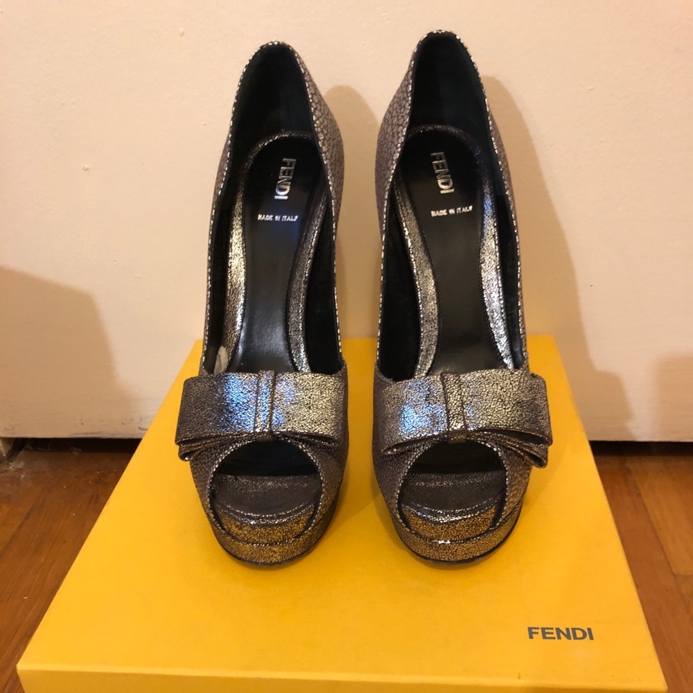 Fendi platform heel, box n dust bag available